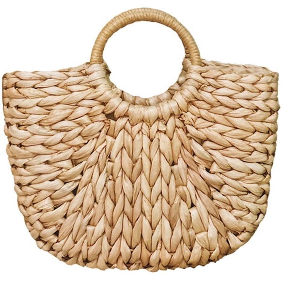 Bohemian Straw Woven Bag - Picture 3 of 3